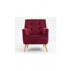 AM Tara Accent Chair Dark Crimson